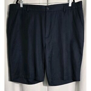 Greg Norman Mens Chino Golf Shorts 42 Navy Blue Athletic Stretch Golfing Pockets